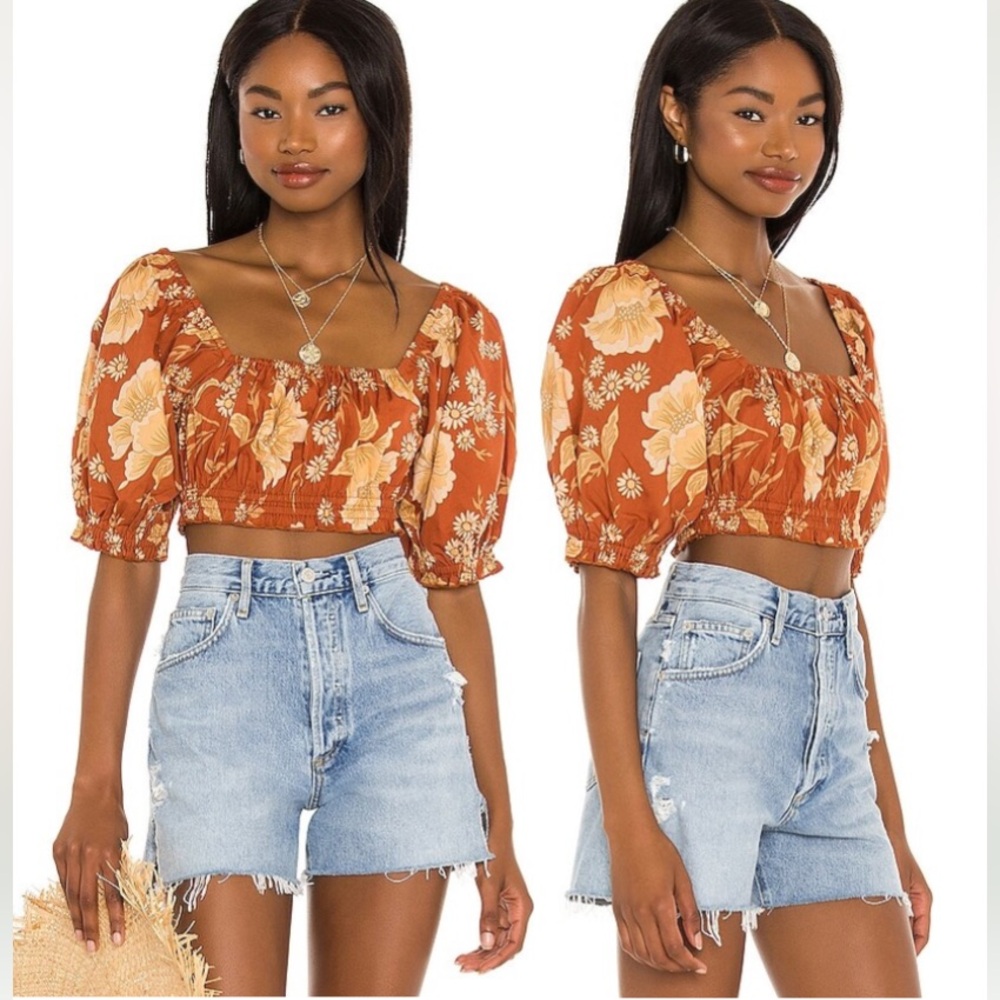 Spell Folk Song Sloan Crop Top